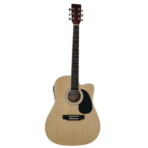 Violão Acústico Elétrico Benoá JD104C4E 6 Cordas Aço Destro Direito com Capa/Alça/Palheta/Cabo P10 Natural