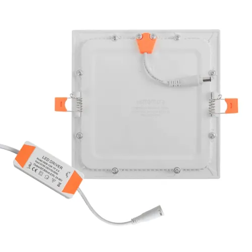 Plafon Led de Embutir Branco 12w 17x17cm Panel - LED BRANCO FRIO (6000K)