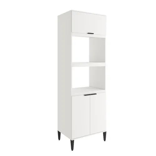 Torre Quente Miami para 1 Forno 1 Microondas 3 Portas Carraro Branco