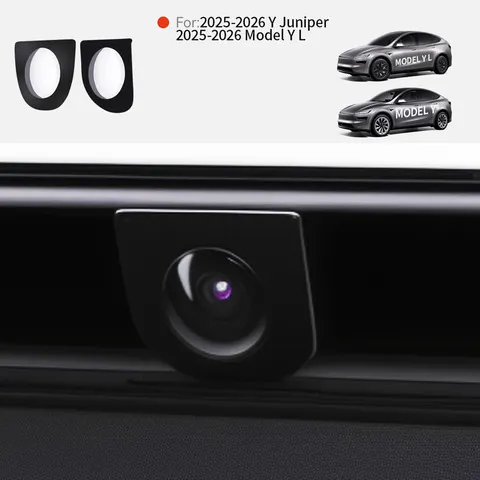 Yz proteção da câmera frontal do veículo para tesla modelo y juniper 255, produtos automotivos interessantes, acessórios anticolisão para carro