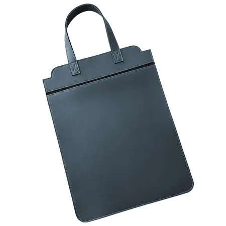 Lixeira para Carro Couro Sintético Porta Lixo Azul Oceano