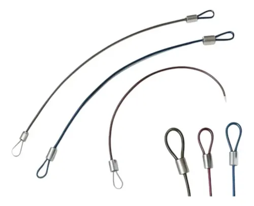 Cabo de Aço Lacre 1/16 Revestido 30cm Segurança Viagem Marca J Carvalho