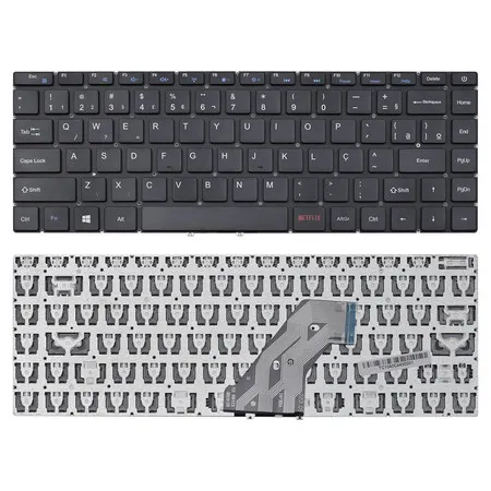 Teclado para Notebook compatível com Hp Compaq Presario CQ27 PC814 ABNT2