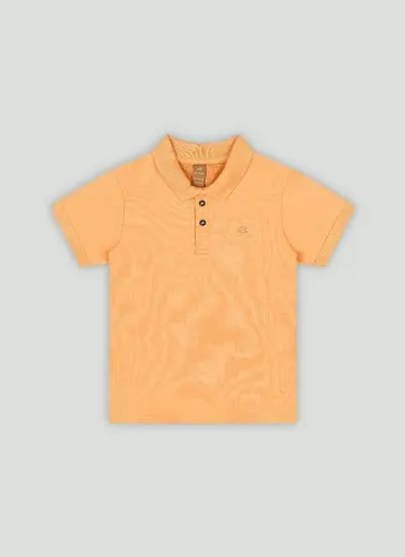 Camisa Polo Básica Infantil para Meninos Laranja