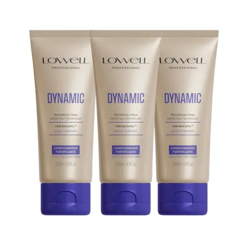 Kit Lowell Dynamic 3 Condicionadores Fortificante 200 ml