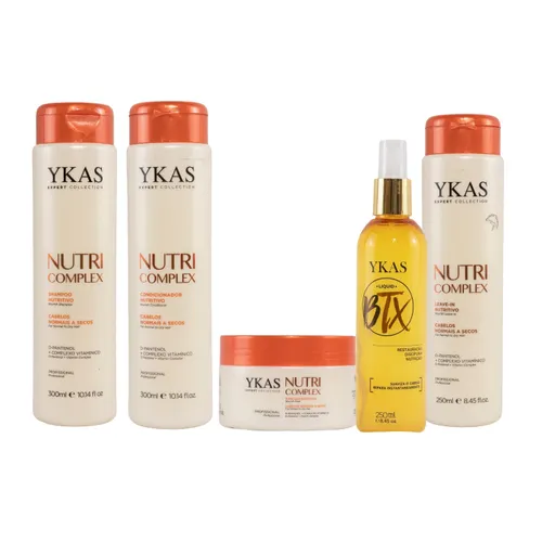 Kit Ykas Nutri Complex Pequeno Completo + Botox Capilar Líquido
