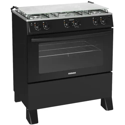 Fogão a Gás Itatiaia Star New Inox 5 Bocas Piso Acendimento Automático Biv