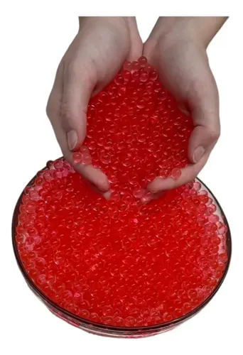 Bolinhas de Gel para Gelblaster 7 a 8mm Vermelhas (10.000 Unidades)