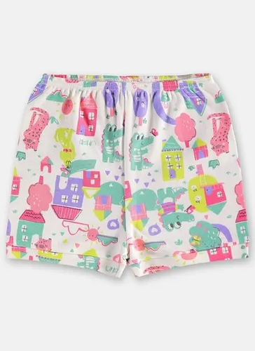 Short em Suedine Essentials para Bebê Menina (Branco) Up Baby