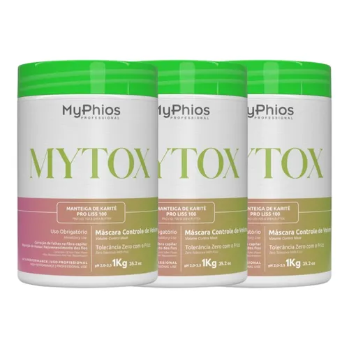 Kit MyPhios Mytox 3 Máscara Controle de Volume 1 Kg