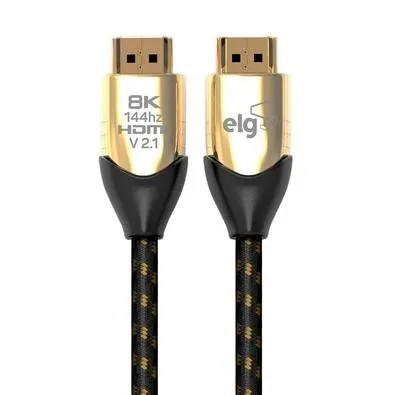 Cabo HDMI 2.1 8K Ultra HD ELG Speed, 4K 144hz, 2 Metros - HS8K20