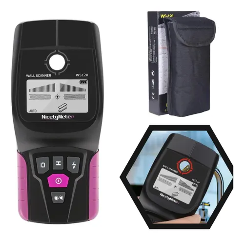 Scanner Detector Parede Tubo Cano Pvc Água Madeira Fio Metal Preto