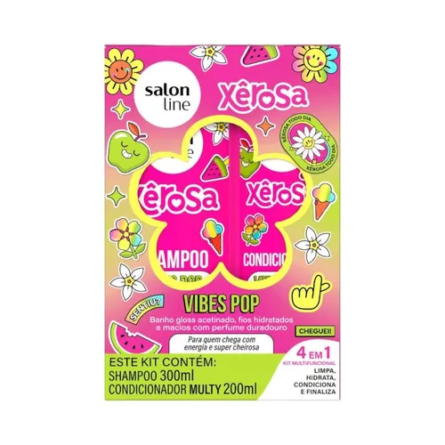 Kit Shampoo & Condicionador Salon Line Xêrosa Multy Vibes Pop
