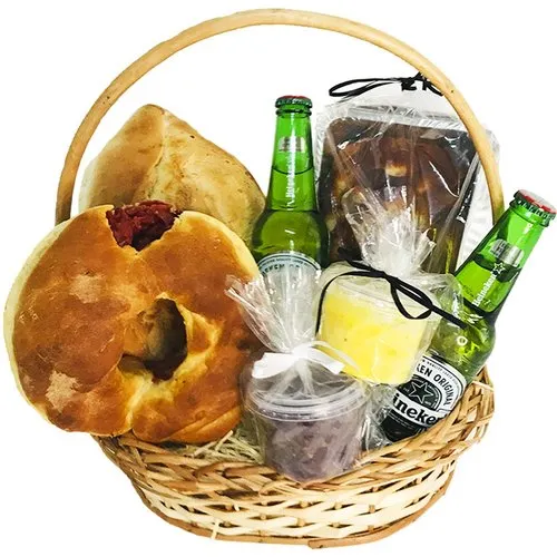Cesta Artesanal Calabresa e Focaccia