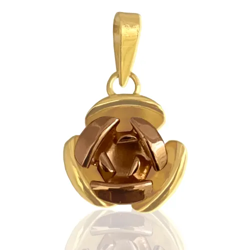 Pingente Flor em Ouro 18K