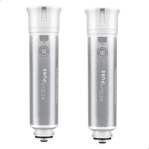 Kit 2 Refil de Água Acqua Pure Electrolux Pe12a Pe12b Pe12g PC01X, Cor Marrom-claro