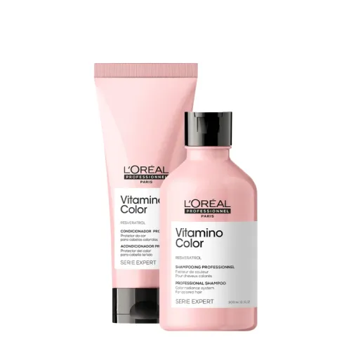Kit Shampoo 300ml e Condicionador 200ml L'Oréal Professionnel Serie Expert Vitamino Color