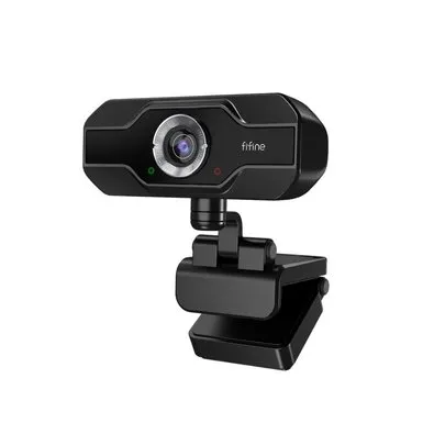 Webcam Fifine K432, 1080p, 30 FPS, com Microfone, USB, Foco Automático, Preto - K432