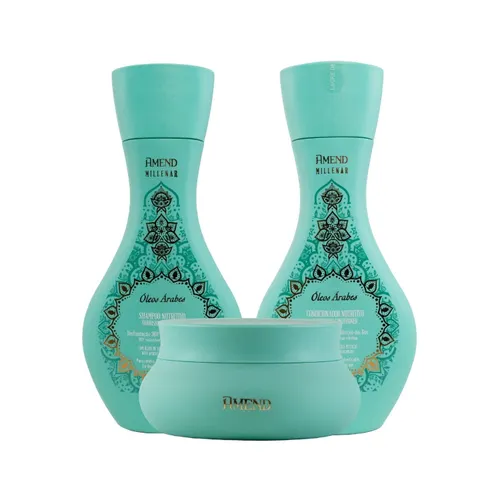 Kit Amend Oleos Arabes Shampoo Condicionador Mascara
