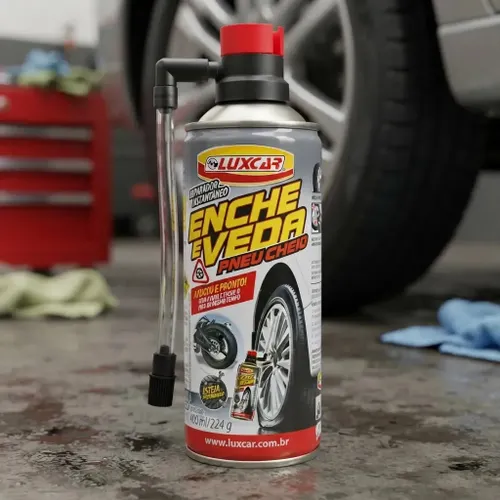 Reparador Instantaneo Enche/veda Pneu Carro Com/sem Câmara