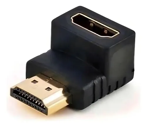 Adaptador Hdmi 90 Graus em L Macho X Fêmea 1.4 P/ Tv Parede