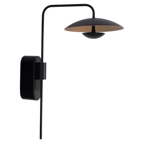Arandela Led Alumínio Preto Freijó 6w 3000k Shimeji