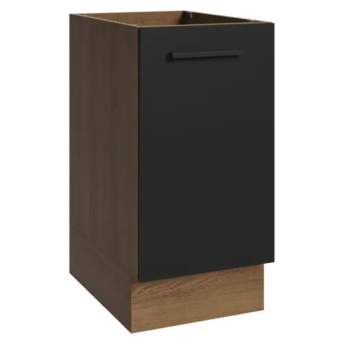 Balcão Madesa Agata 40 x 60 cm 1 Porta (Sem Tampo) Rustic/Preto