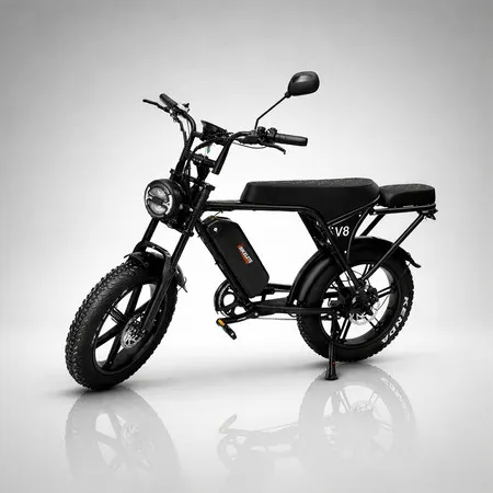 Bicicleta Elétrica Bikelete V8 1000w 48v Preto 32km/h Lítio com seguro