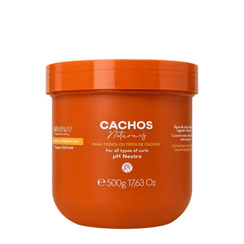 Geleia Ativadora Cachos Naturais Fixação Suave Arvensis 500g