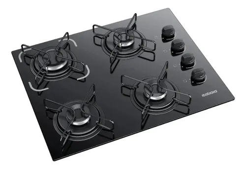 Fogão Cooktop Itatiaia Essencial 4 Bocas à Gás Preto-bivolt