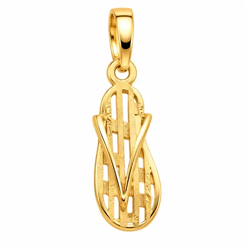 Pingente Sandália Vazado em Ouro 18K