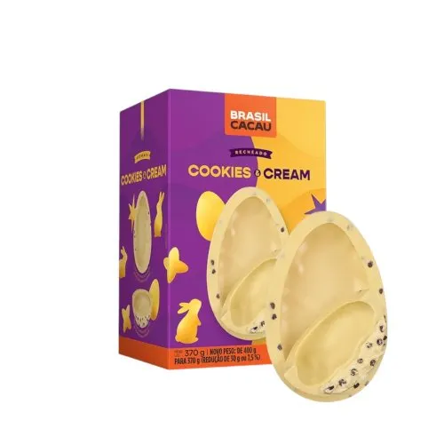 Ovo de Páscoa Recheado Cookies & Cream 370g