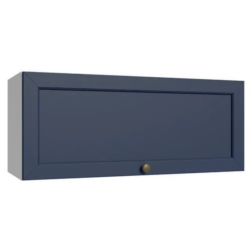 Armário Aéreo 80 cm 1 Porta Basculante Branco/Azul Vik Madesa