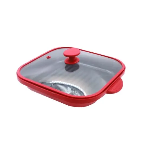 Panela para Micro-ondas, Grelhador com Tampa e Bandeja para Crocante – Utensílios de Cozinha para Micro-ondas que Permitem Fritar, Saltear, Cozinhar, Tostar e até Crocante
