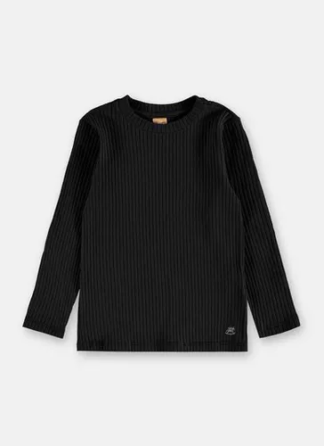 Blusa Confortável Infantil Feminina Manga Longa Preto