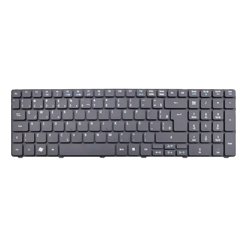 Teclado para Notebook Gateway Nv Series NV59C ABNT2 - F3 WI-FI Preto