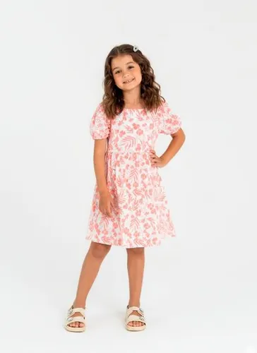 Vestido Infantil em Malha Laise (Laranja) Guloseima