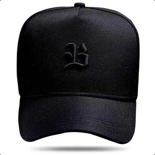 Boné Blck Brasil Basic All Black Snapback Aba Curva Masculino Feminino