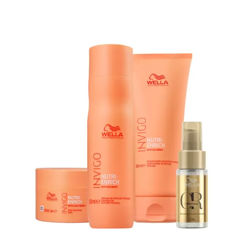 Kit Wella Professionals Invigo Nutri-Enrich Home Care Oil (4 Produtos)