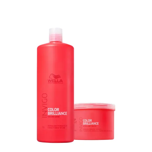 Kit Shampoo 1l e Máscara 500g Wella Professionals Invigo Color Brilliance