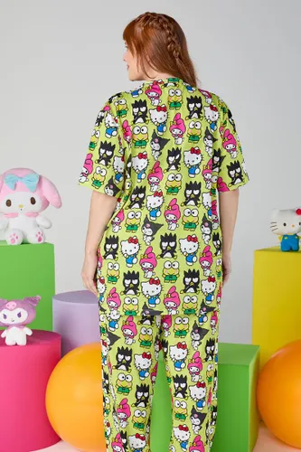 Camiseta Pijama Unissex Estampa Hello Kitty and Friends