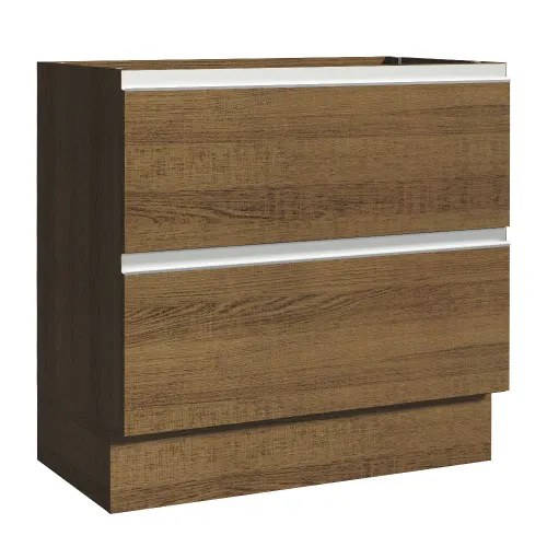 Balcão de Cozinha 80 x 60 cm 2 Gavetas (Sem Tampo) Rustic Glamy Madesa