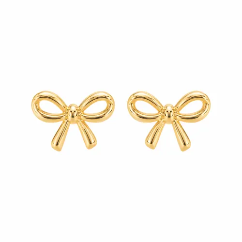 Brinco Laço 3 mm em Ouro 18K