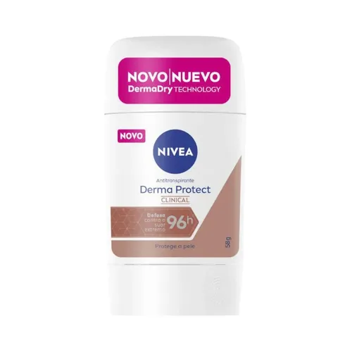 Desodorante Antitranspirante Stick Barra Nivea Derma Protect Clinical