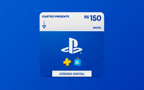 R$150 Gift Card PlayStation Store - Cartão Presente [Exclusivo Brasil]