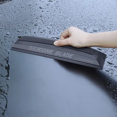 Rodo de silicone macio sem arranhões, prático, ferramentas para envoltório de carro, limpador de janela de água, lâmina de secagem, raspador de filme limpo, acessórios