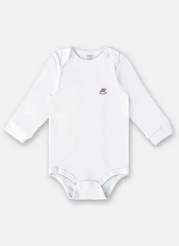 Body Manga Longa Unissex em Suedine Essentials (Branco) Up Baby