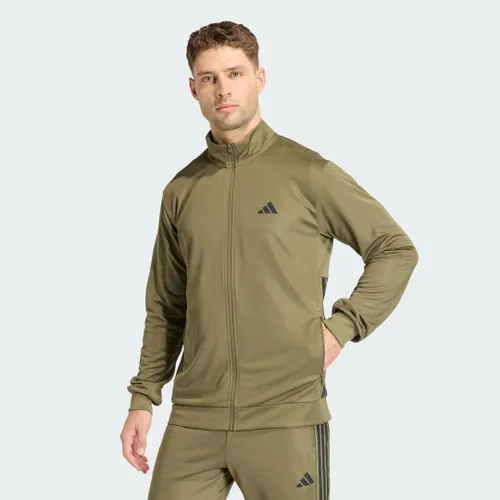 Jaqueta DE Malha Workout Essentials All-set Três Listras Homem adidas