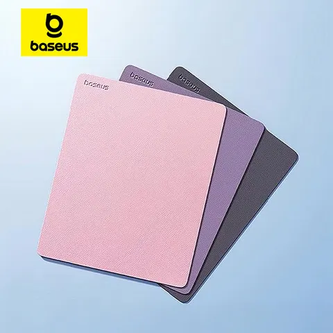 Baseus mouse pad couro pu 26*21cm, à prova d'água, antiderrapante, tapete de mesa, pc gamer, acessórios de computador de mesa, mouse pads