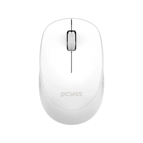 Mouse PCYES sem Fio Mover White 1600DPI Silent Click PMMWSCW